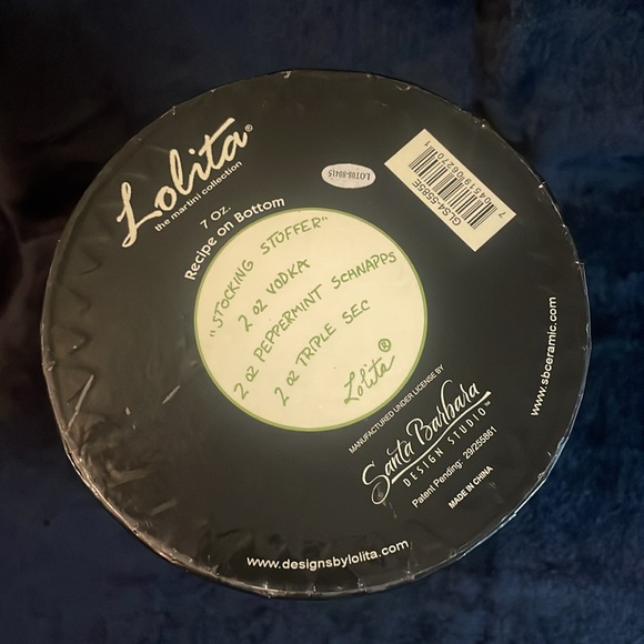 Lolita- Hand Painted Martini glass “Stocking Stuffer-Tini” Retired Holiday Gift - Picture 14 of 15